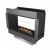 Forma 1000 Tunnel bioethanol fireplace – a modern, two-sided built-in fireplace with remote control, offering a stunning view of