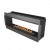 Forma 1800 Tunnel Bioethanol Fireplace – A built-in see-through fireplace with app and remote control for a luxurious home ambia
