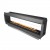 Forma 2700 Tunnel Bio Fireplace - a sleek, built-in see-through bioethanol fireplace with app and remote control.