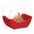 Cradle Table Bio Fireplace - Red by ScandiFlames, a compact and stylish tabletop bioethanol fireplace with a 5-hour burn time.