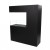 Tall Black Room Divider Bio Fireplace by ScandiFlames, a sleek and stylish freestanding bioethanol fireplace with a black finish