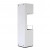 ScandiFlames Open 3-Sided Bio Fireplace in White – a modern freestanding bioethanol fireplace with a sleek three-sided open desi