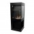 Alaska Corner Bioethanol Stove Fireplace by ScandiFlames – a sleek black bioethanol stove designed for corner placement.