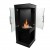 Alaska Corner Bioethanol Stove Fireplace by ScandiFlames – a sleek black bioethanol stove designed for corner placement.