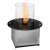 Rondo Automatic Burner in black finish with app and remote control for modern interiors.