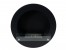 ScandiFlames Round Black Bioethanol Fireplace – Wall-mounted, manual control, 1.5L capacity, 6-hour burn time, black finish.