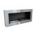 ScandiFlames Large Steel Wall Mounted Bioethanol Fireplace in stainless steel, elegant and modern design.