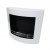 ScandiFlames White Wall Mounted Bioethanol Fireplace - a modern, wall-mounted bioethanol fireplace with a sleek white finish and