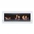 ScandiFlames Large Wall Mounted Biofireplace in White - A stylish, wall-mounted bioethanol fireplace with a 4.5-litre capacity a