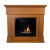 Traditional Mantel Bio Fireplace - Wood by ScandiFlames, a classic bioethanol fireplace with a wooden mantel.