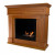 Traditional Mantel Bio Fireplace - Wood by ScandiFlames, a classic bioethanol fireplace with a wooden mantel.