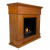 Traditional Mantel Bio Fireplace - Wood by ScandiFlames, a classic bioethanol fireplace with a wooden mantel.
