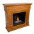 Traditional Mantel Bio Fireplace - Wood by ScandiFlames, a classic bioethanol fireplace with a wooden mantel.