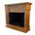 Traditional Mantel Bio Fireplace - Wood by ScandiFlames, a classic bioethanol fireplace with a wooden mantel.