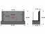 ScandiFlames Wall Mounted Bioethanol Fireplace in Black, 90 cm wide, sleek design with manual control