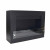Nebraska Black Wall-Mounted Biofireplace by ScandiFlames – a sleek and modern bioethanol fireplace for contemporary interiors.