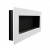 Murus 1200 Glossy White by ScandiFlames - A stylish wall-mounted bioethanol fireplace with a sleek design and clean-burning flam