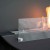 Maryland Oval Wall Hanging Slim Fireplace by ScandiFlames – a sleek and modern black bioethanol wall-mounted fireplace.