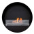 Delaware XL black Ø80 cm by ScandiFlames – a stylish wall-mounted bioethanol fireplace with a sleek black finish, offering a 7-h