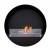 Delaware XL black Ø80 cm by ScandiFlames – a stylish wall-mounted bioethanol fireplace with a sleek black finish, offering a 7-h