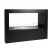 Lansing L Black Freestanding Bioethanol Fireplace by ScandiFlames, a sleek and modern floor-standing bioethanol fireplace.