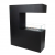 Tall Black Room Divider Bio Fireplace by ScandiFlames, a sleek and stylish freestanding bioethanol fireplace with a black finish