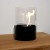 Kennington Round Tabletop Bioethanol Fireplace - Black with a sleek, modern design and clean-burning flame.