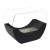 Cradle Table Bio Fireplace - Black by ScandiFlames, a modern tabletop bioethanol fireplace with a sleek black finish and 5-hour 