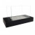 ScandiFlames Steel and Black Freestanding Bio Fireplace – a stylish and modern bioethanol fireplace with a sleek black finish, o