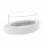 ScandiFlames Oval Table Bio Fireplace in White - A sleek and modern tabletop bioethanol fireplace with a 3-hour burn time.