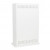 ScandiFlames White Bioethanol Fireplace with Round Cutout – Floor-standing, modern design, 1.2-litre capacity, 6-hour burn time.
