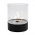 Southwark Black Round Tabletop Bioethanol Fireplace by ScandiFlames, a sleek and modern tabletop fireplace with a 3-litre capaci