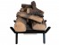 ScandiFlames Bioethanol Fire Grate L - 60 cm, a stylish and efficient free-standing insert for existing fireplaces.