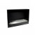 ScandiFlames 60 cm Black Bio Fire Insert – One-sided built-in bioethanol fireplace with manual control.