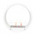 Round Built-in Bio Fireplace - White by ScandiFlames, a two-sided bioethanol fireplace with manual control in an elegant white f