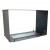Foco Two 800 bioethanol fireplace – a stylish built-in see-through model with remote control and a sleek black finish.