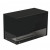 Foco Corner Left 800 bioethanol fireplace in black finish with a two-sided view for modern interiors.