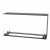 Foco Room Divider 1100 Medium bioethanol fireplace in a sleek black finish, designed as a built-in room divider with a three-sid