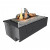L-Fire Automatic Bioethanol Burner with remote control, featuring a stainless steel and black finish, offering a 6-litre capacit