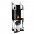 Planika Rock Core floor-standing bioethanol fireplace with automatic control, 5-litre capacity, and modern design.