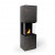 Planika Rock Daze / Laurent bioethanol fireplace – floor-standing, automatic control, 5L capacity, 9-hour burn time, and 3.2 kW