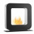 Safretti Curva ST - Black floor-standing bioethanol fireplace with sleek modern design and clean-burning technology.