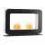 Safretti Curva DT Black bioethanol fireplace – a stylish floor-standing heating solution with a sleek, modern design.