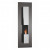 Safretti Riviera LE GL wall-mounted bioethanol fireplace in stainless steel and black with manual control.