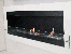 ScandiFlames Large Wall Mounted Biofireplace in White - A stylish, wall-mounted bioethanol fireplace with a 4.5-litre capacity a