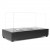 Lambeth Tabletop Bioethanol Fireplace by ScandiFlames in black, featuring a sleek design with a 35.5 cm length and manual operat
