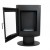 Trenton Bioethanol Stove on Stand by ScandiFlames in black finish, featuring a modern design and efficient heating.