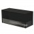 Foco Corner Right 1000 by FOCO Fires - A modern built-in corner bioethanol fireplace with a sleek black finish and remote contro