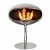 Cocoon Pedestal - Polished Steel bioethanol fireplace with a sleek, freestanding design and polished steel finish.