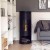 Washington Bioethanol Wood-burning Stove by ScandiFlames in black, featuring a modern design and eco-friendly heating.